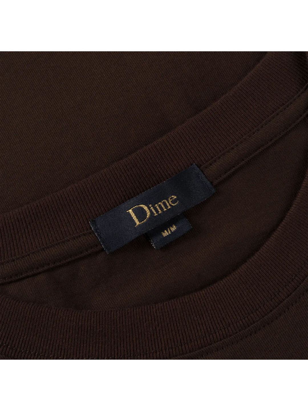 Dime Small Logo Tee - Deep Brown