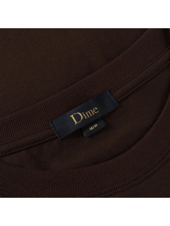 Dime Small Logo Tee - Deep Brown