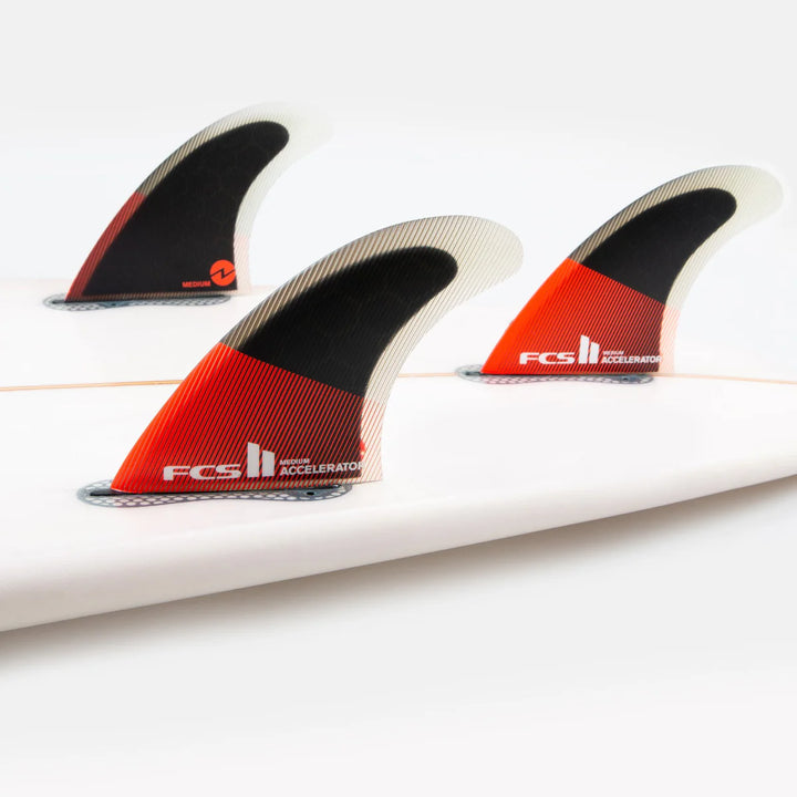 FCS II Accelerator PC Med Red Tri Fins