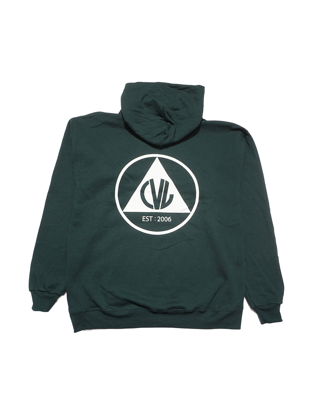 Civil Defense Pullover Hood - Forest / White