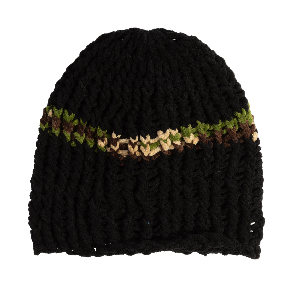 Lampshade Skully Beanie - Black / Camo