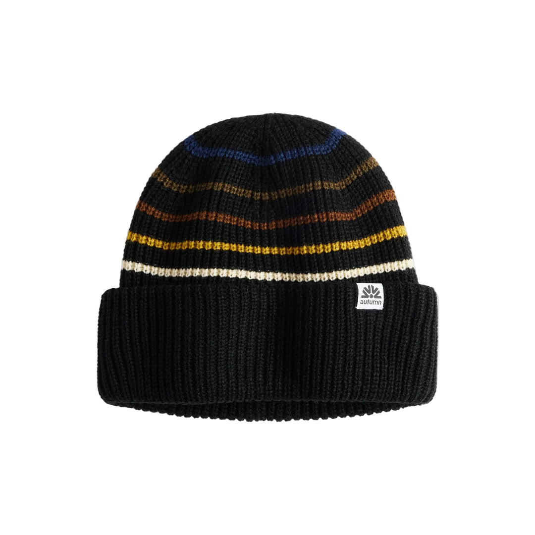 Autumn Retro Beanie - Black
