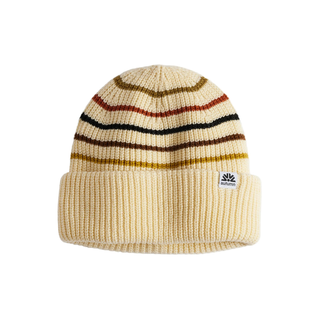 Autumn Retro Beanie - Eggshell