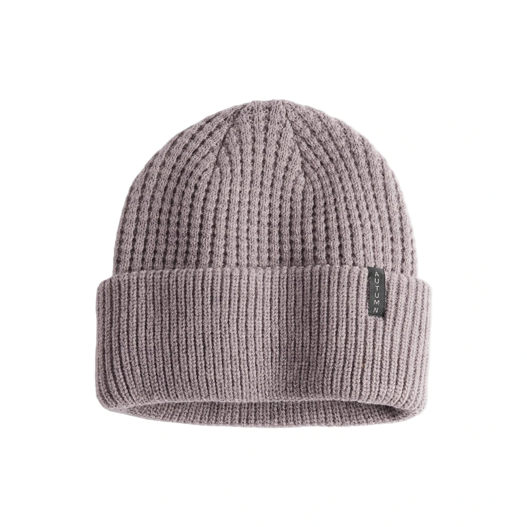 Autumn Thermal Knit Beanie - Mauve