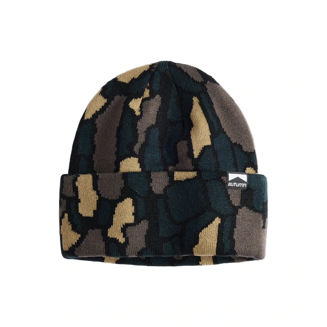 Autumn Treebark Beanie - Black
