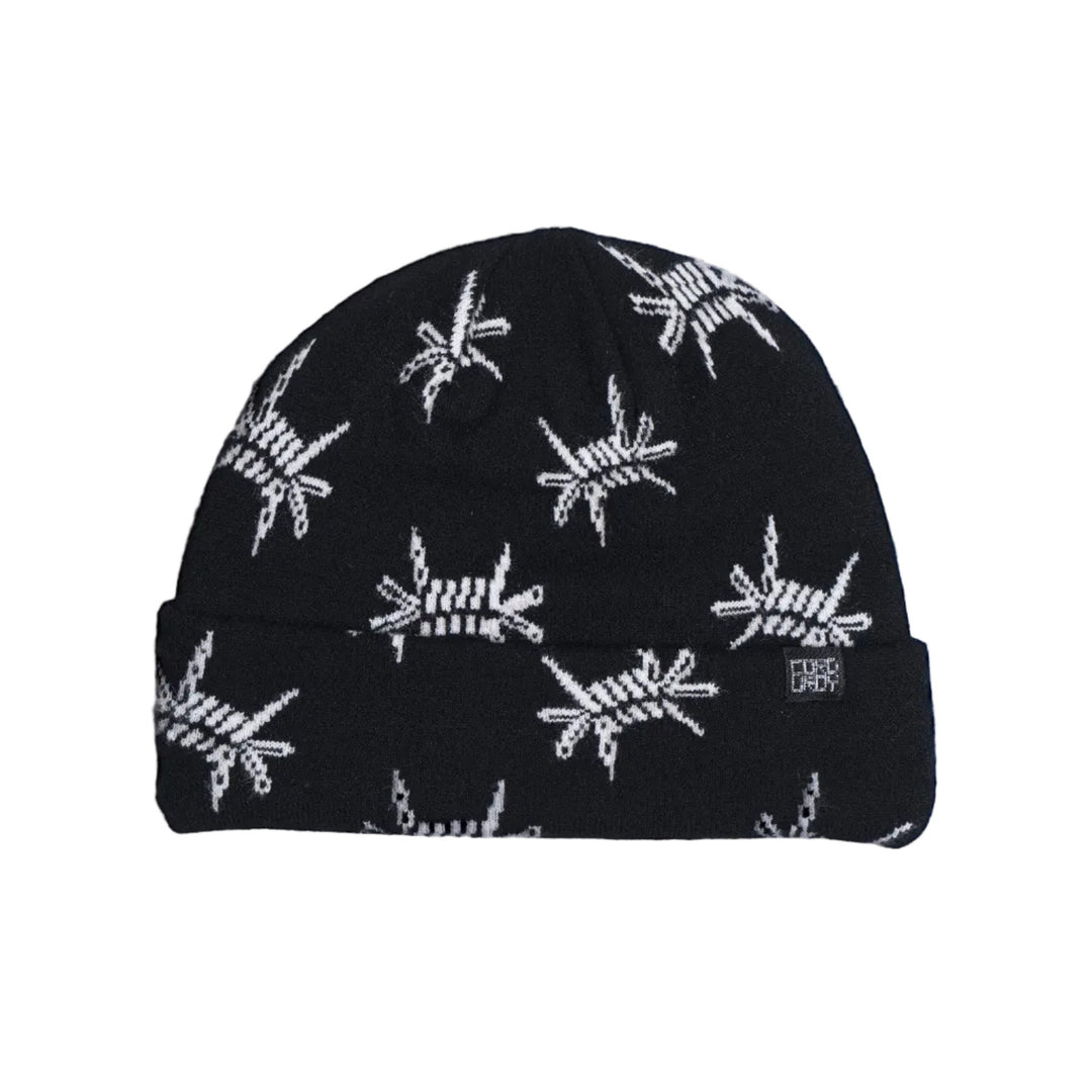 2027 Corduroy Barb Beanie - Black