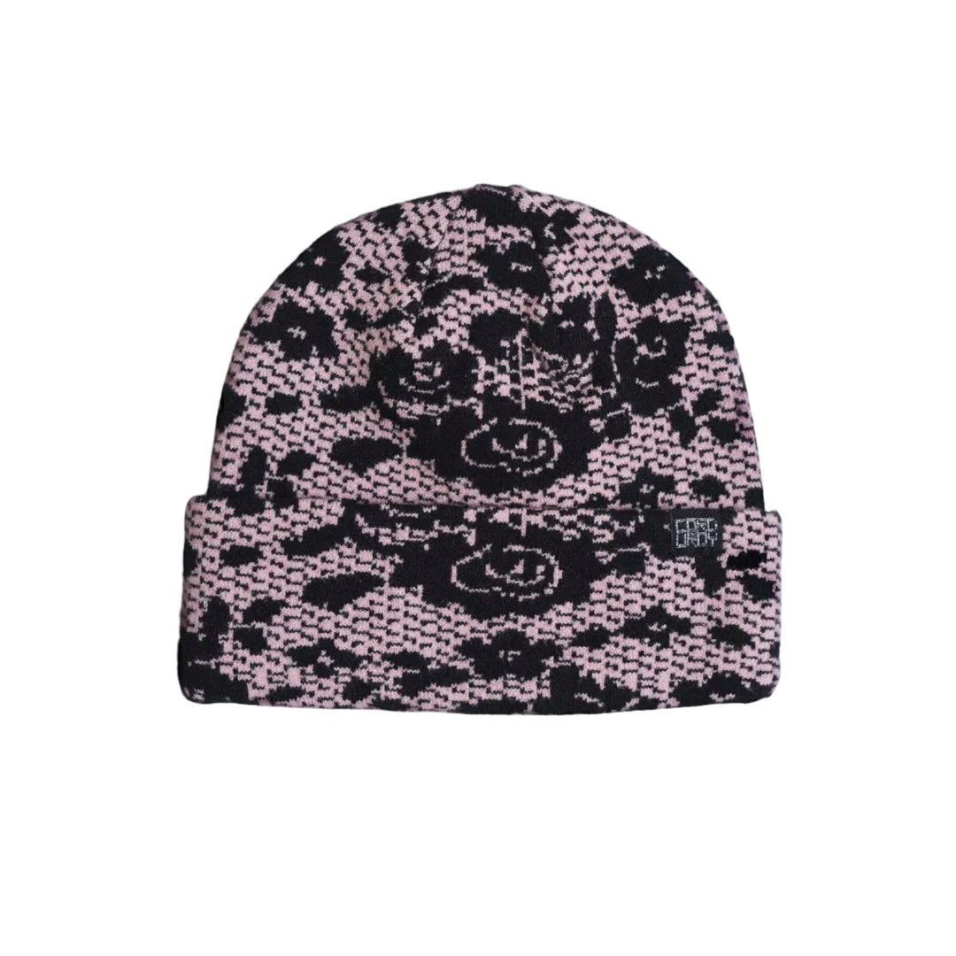2027 Corduroy Lace Beanie - Pink