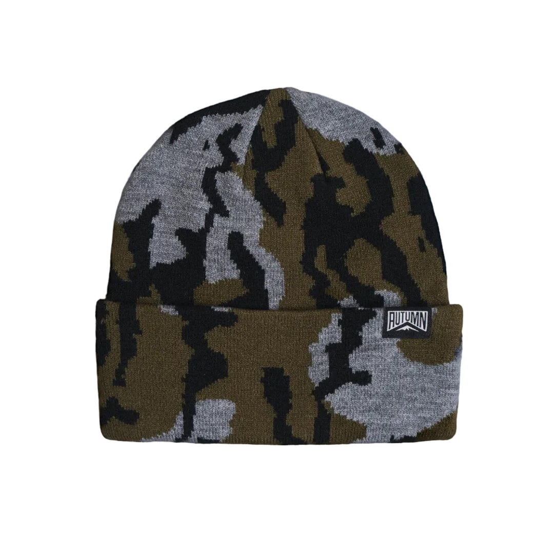 2027 Autumn Old Growth Camo Beanie - Cement