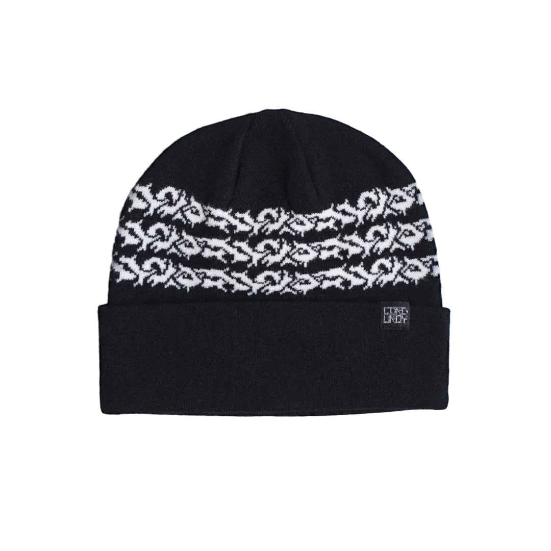 2027 Corduroy Prickly Beanie - Black