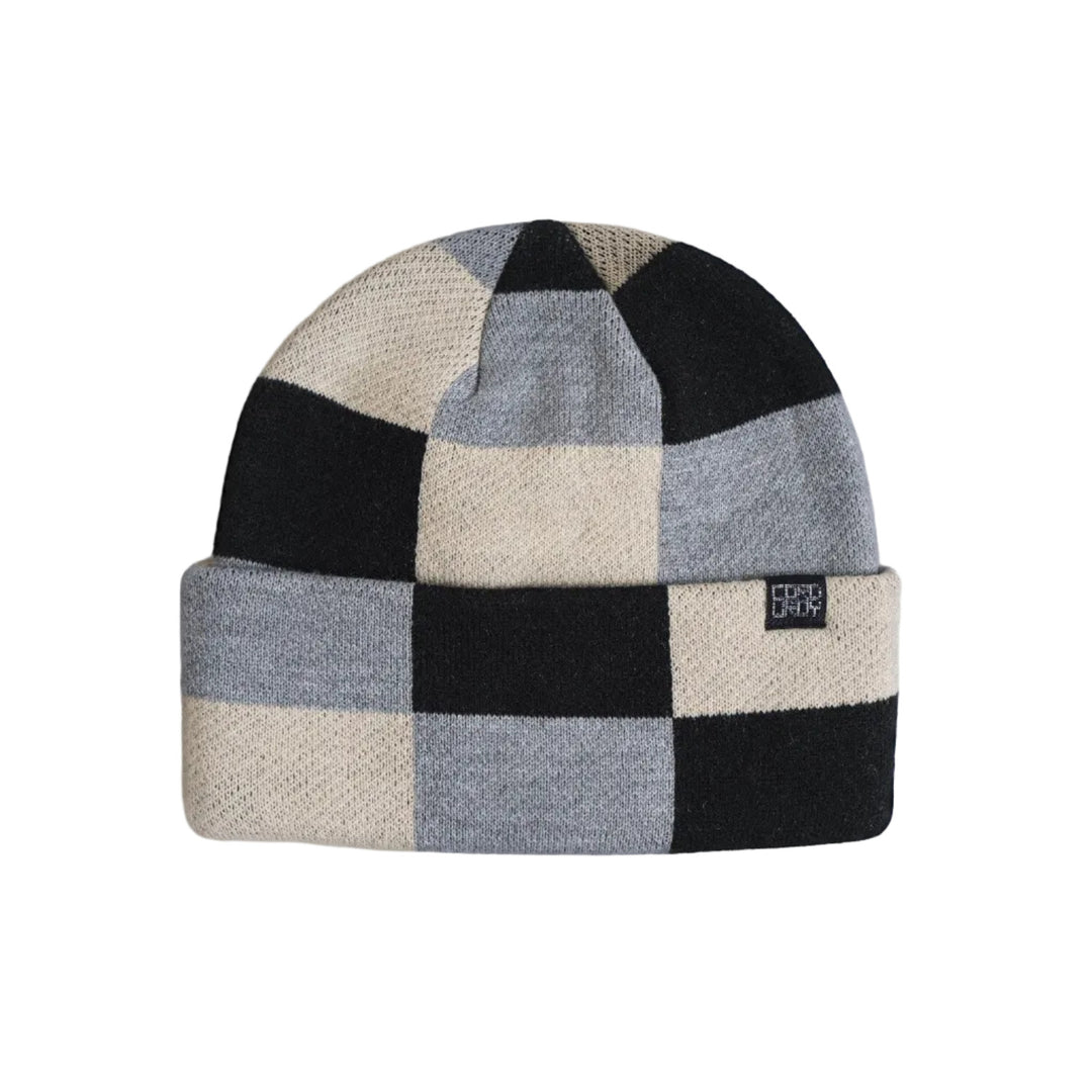 2027 Corduroy Squared Beanie - Natural