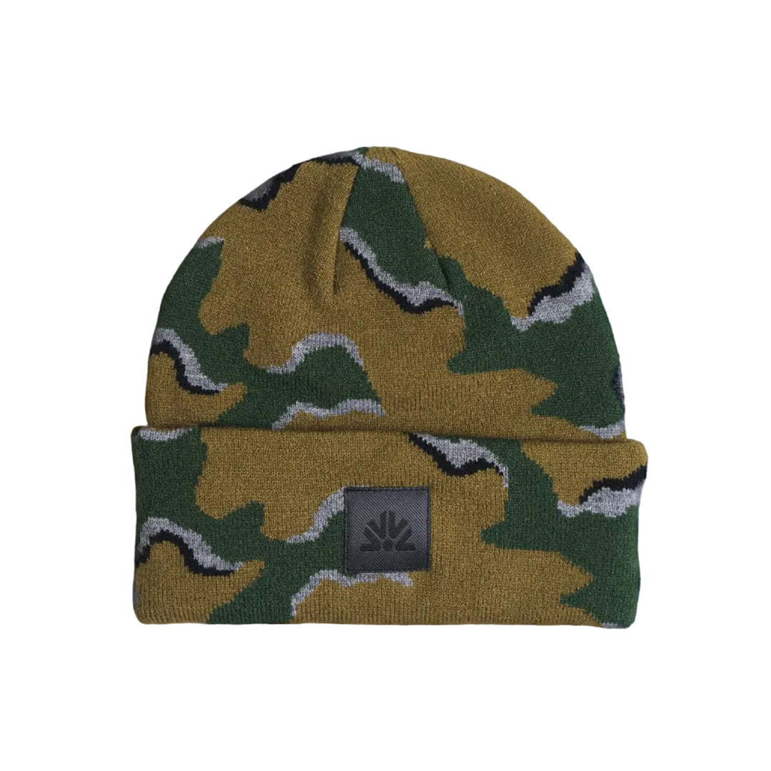 2027 Autumn Wavy Camo Beanie - Fir
