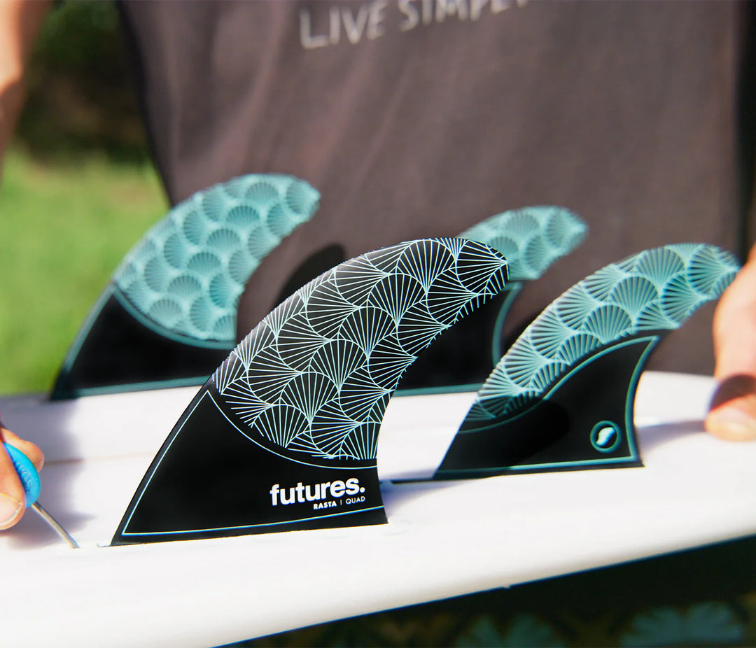 Futures Rasta HC Quad - Black/Teal