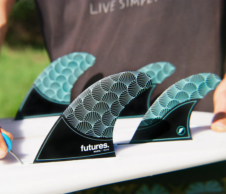 Futures Rasta HC Quad - Black/Teal