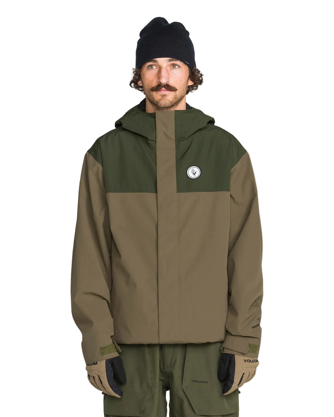 2027 Volcom Mens Buckthreeeighty Jacket - Teak