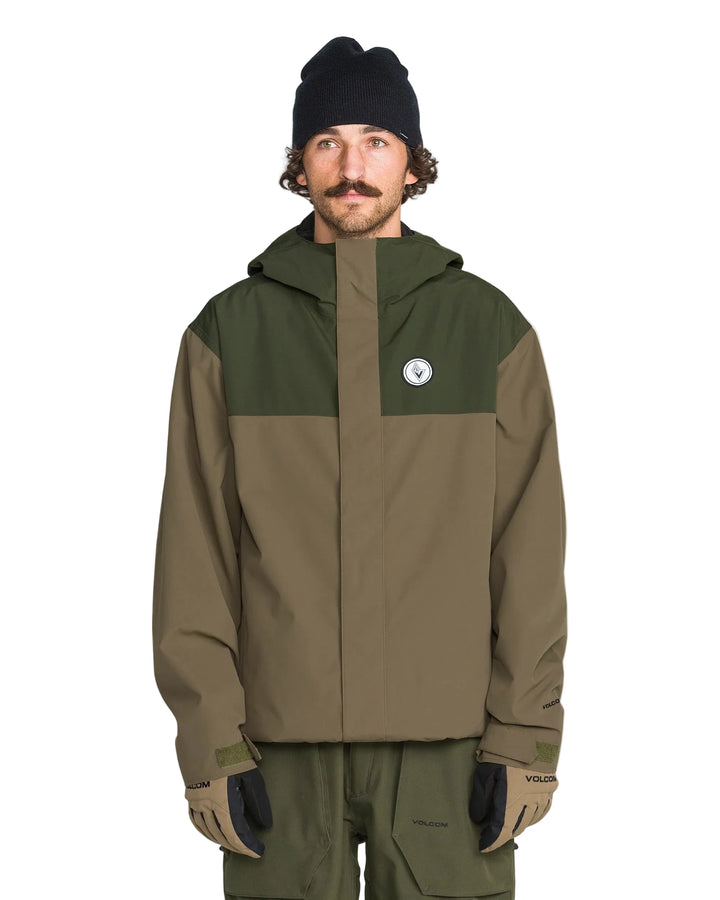 2027 Volcom Mens Buckthreeeighty Jacket - Teak
