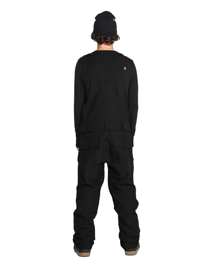 2027 Volcom Mens Roan Bib Overall - Black