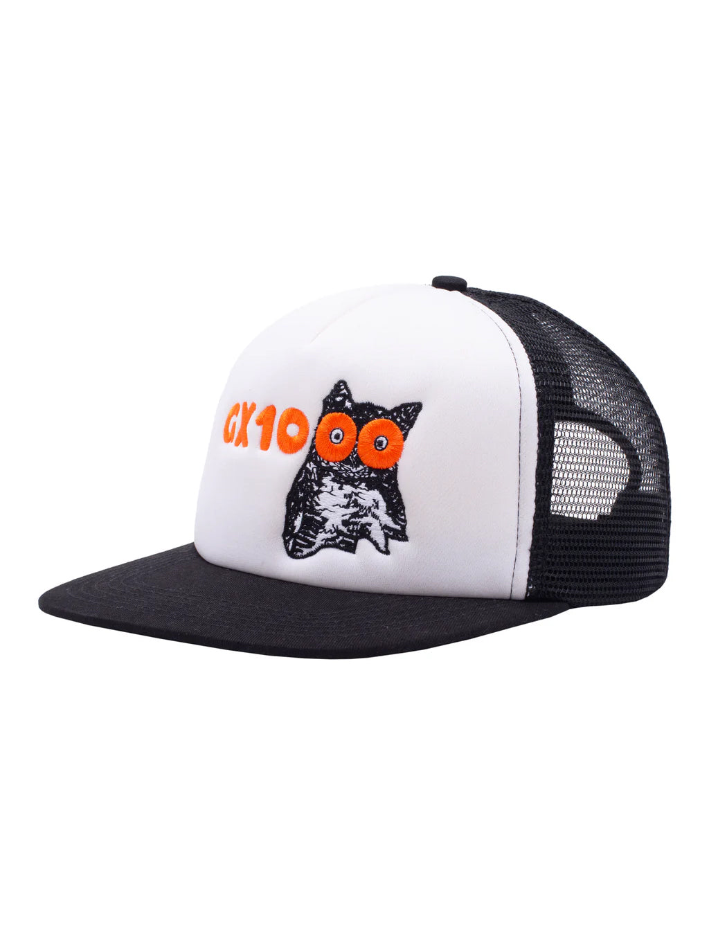 GX1000 Owl Trucker Hat - Black / White