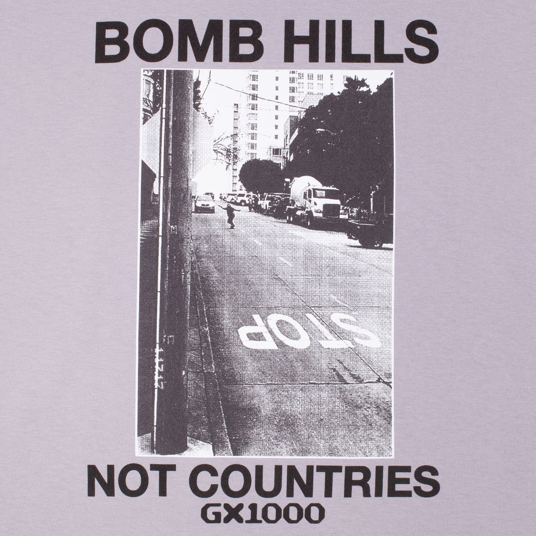 GX1000 Bomb Hills Not Countries Tee - Lilac Chalk