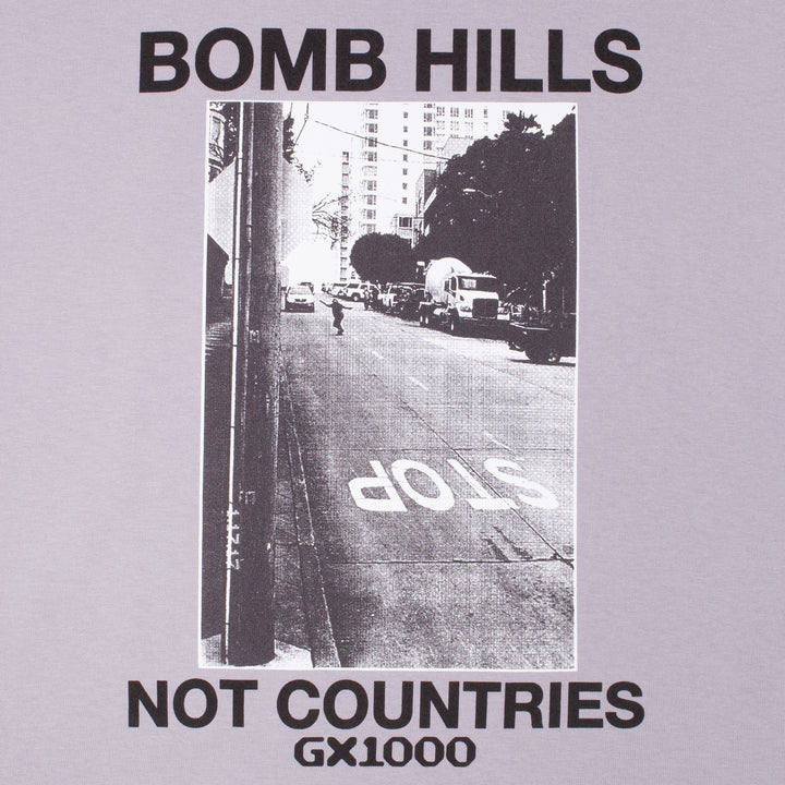GX1000 Bomb Hills Not Countries Tee - Lilac Chalk