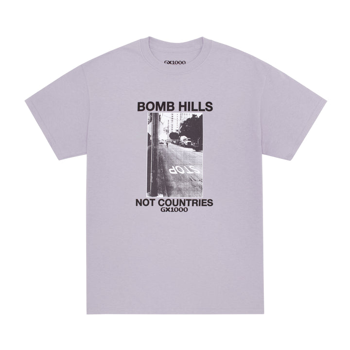 GX1000 Bomb Hills Not Countries Tee - Lilac Chalk