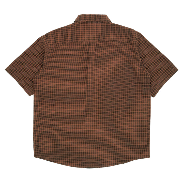 GX1000 Short Sleeve Button Down - Brown Plaid