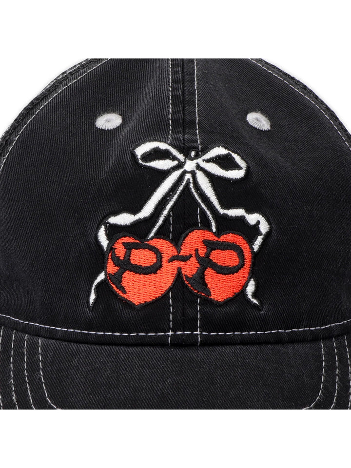 Passport Cherries Leagues Trucker - Washed Black