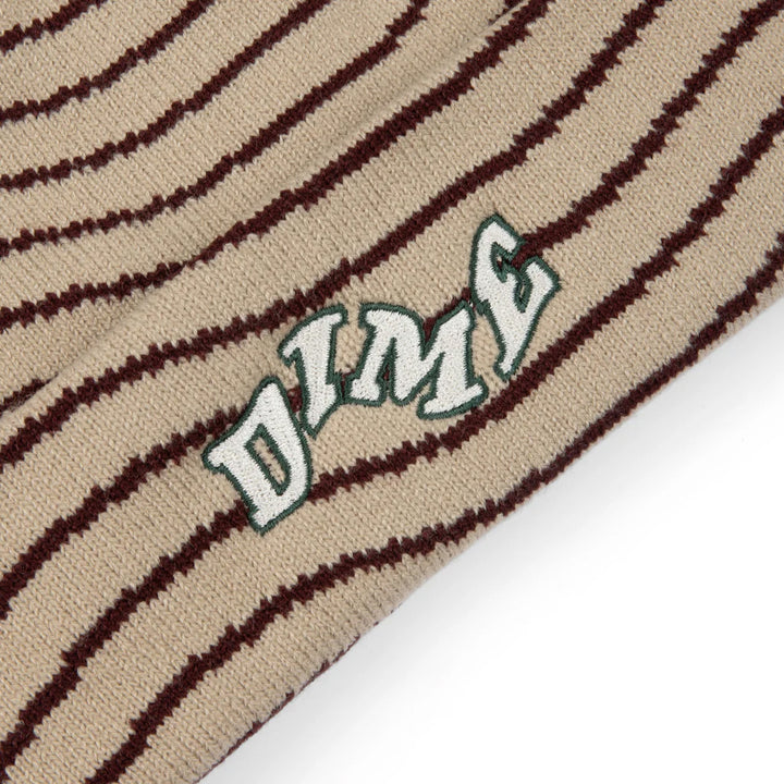 Dime College Wave Cuff Beanie - Tan
