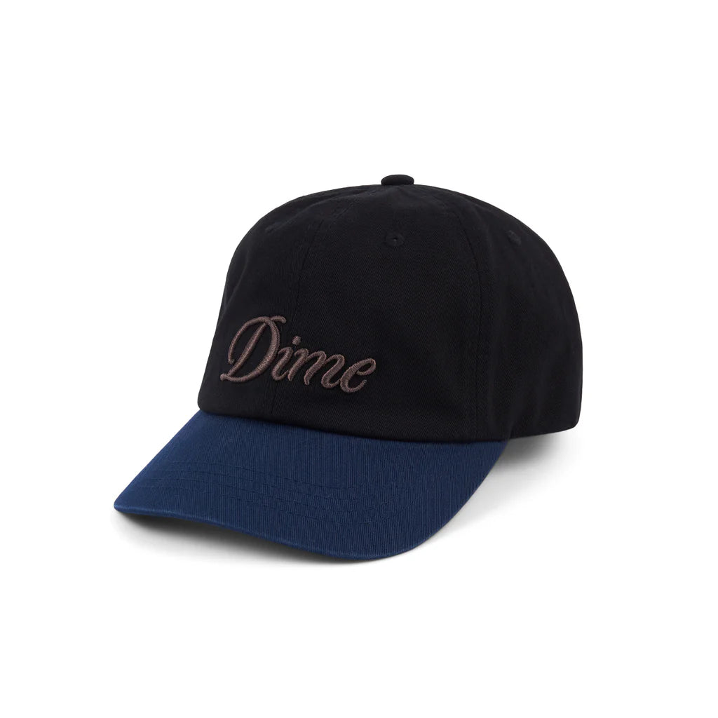 Dime Cursive Low Pro Cap - Black / Midnight