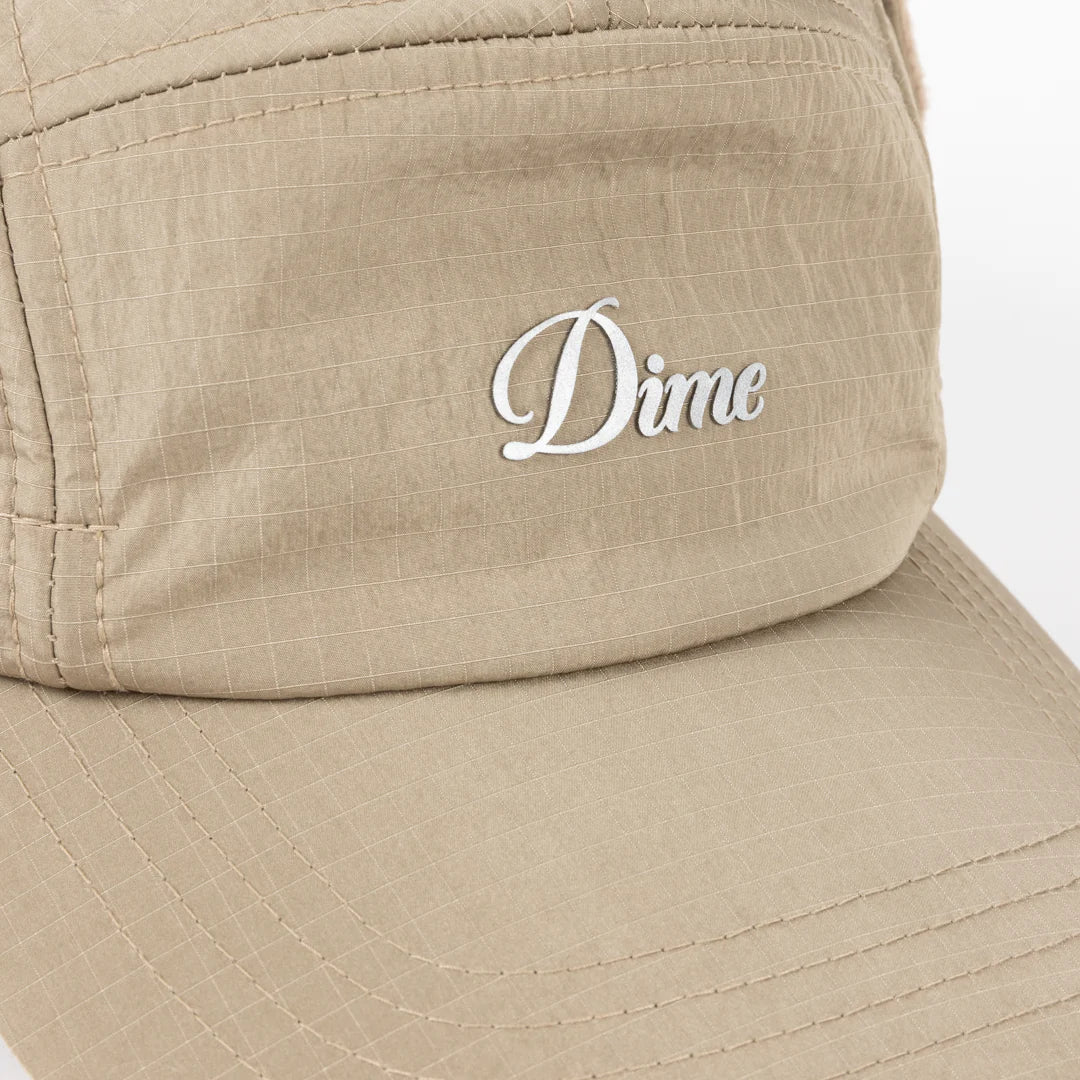 Dime Cursive Earflap Cap - Tan