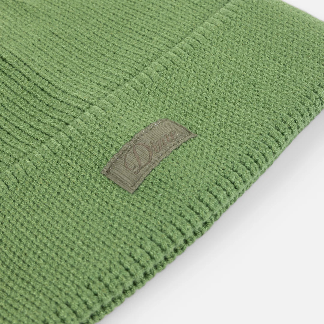 Dime Cursive Rib Beanie - Khaki Green