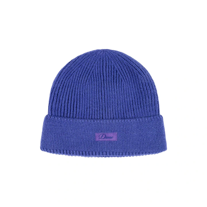 Dime Cursive Rib Beanie - Purple