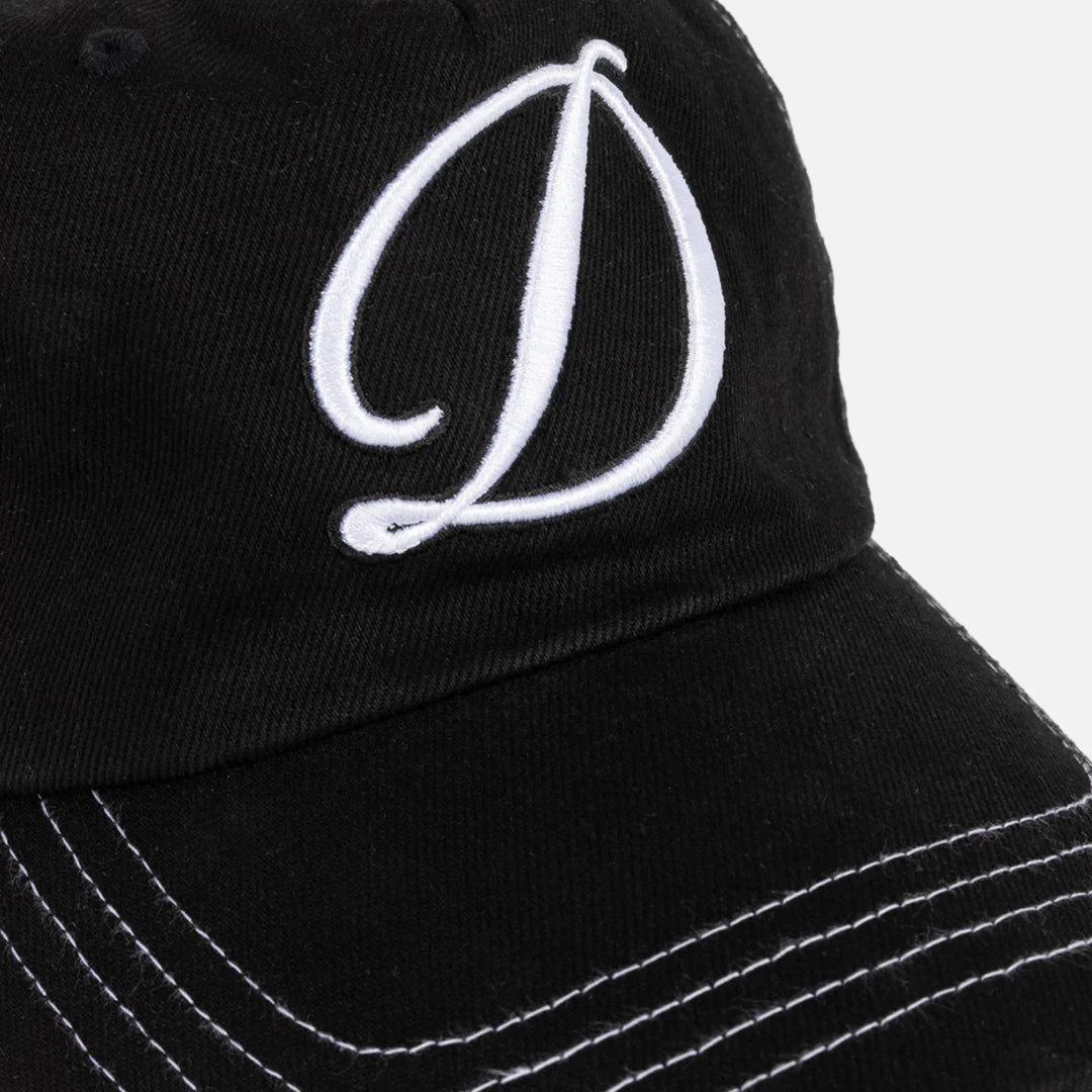 Dime Cursive Denim Worker Cap - Black Washed