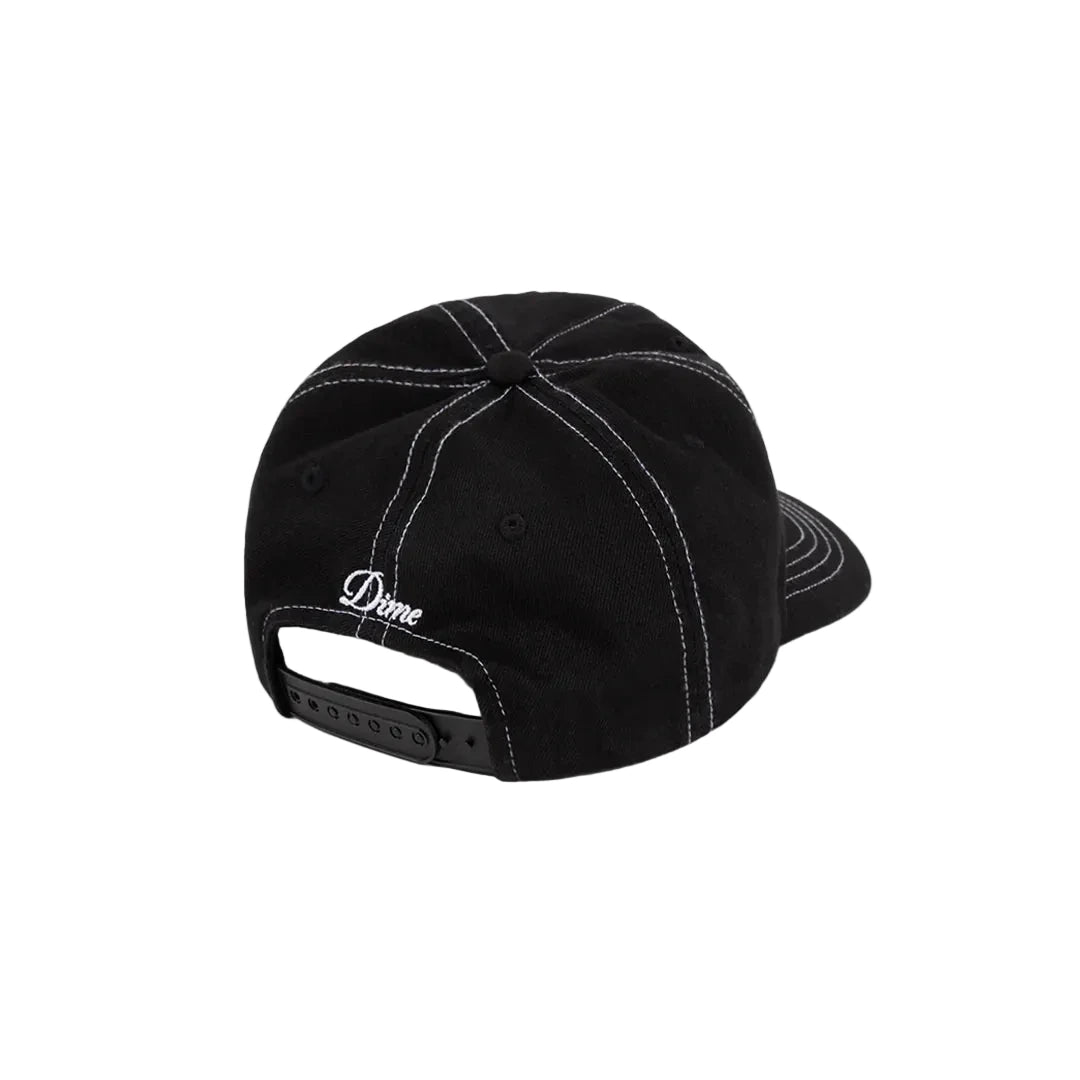 Dime Cursive Denim Worker Cap - Black Washed