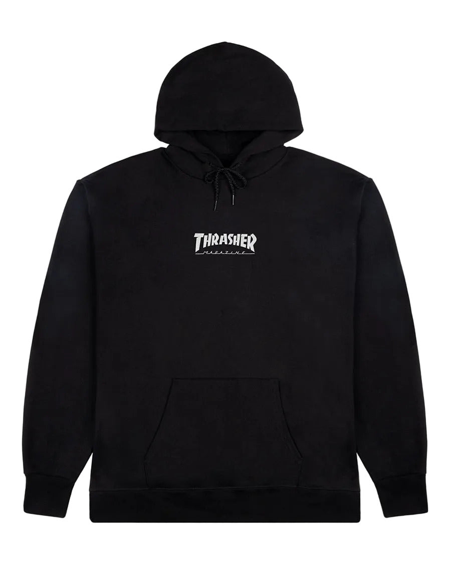 Thrasher Heavyweight Embroidered Mag Logo Hoodie - Black