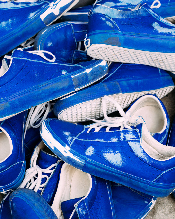 Vans x 2 risers Skate Old Skool Ghillie - Navy / White