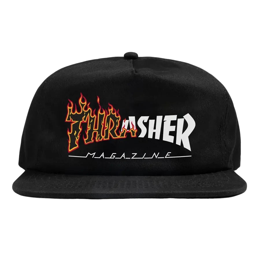 Thrasher Ignite Snapback - Black