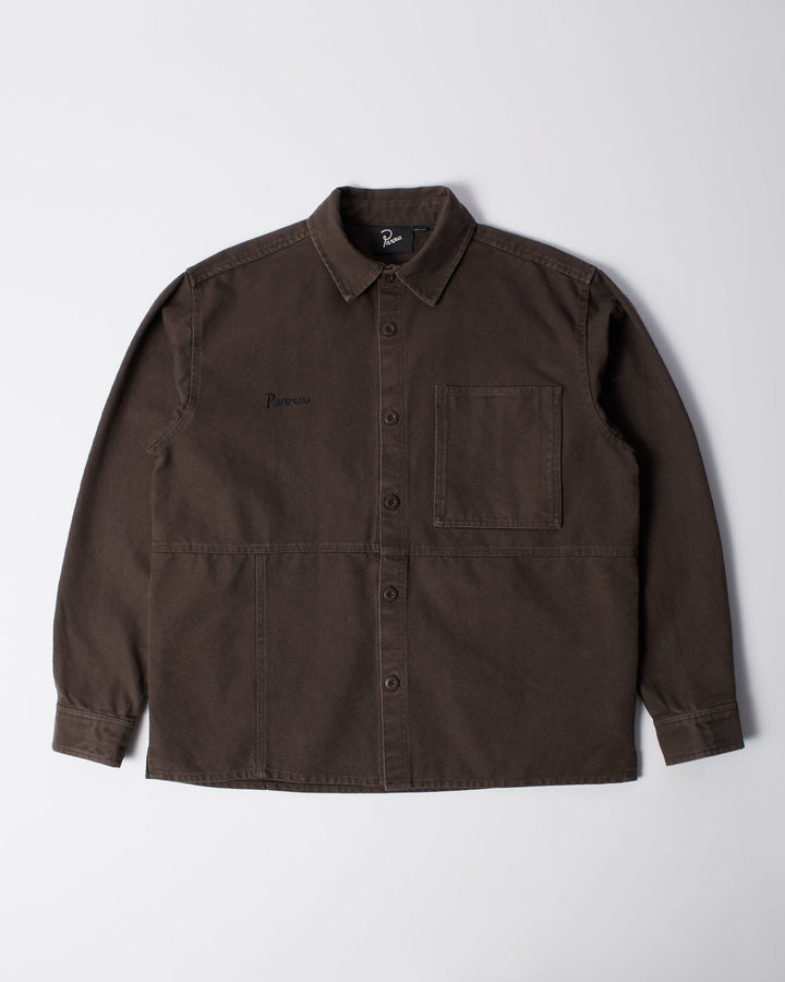 Parra Non Loud LS Shirt - Dark Brown