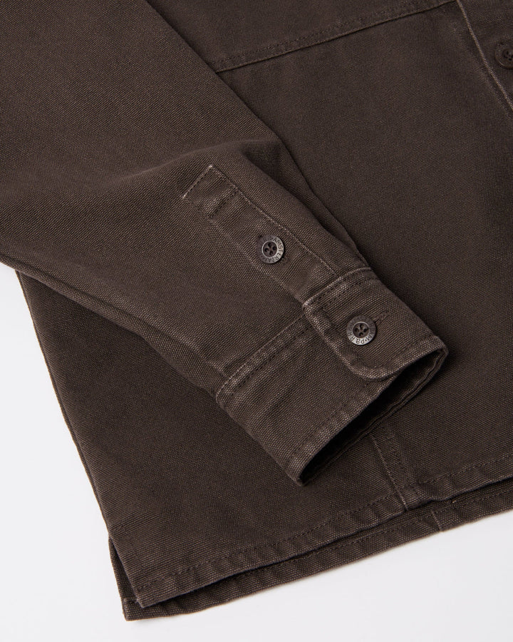 Parra Non Loud LS Shirt - Dark Brown