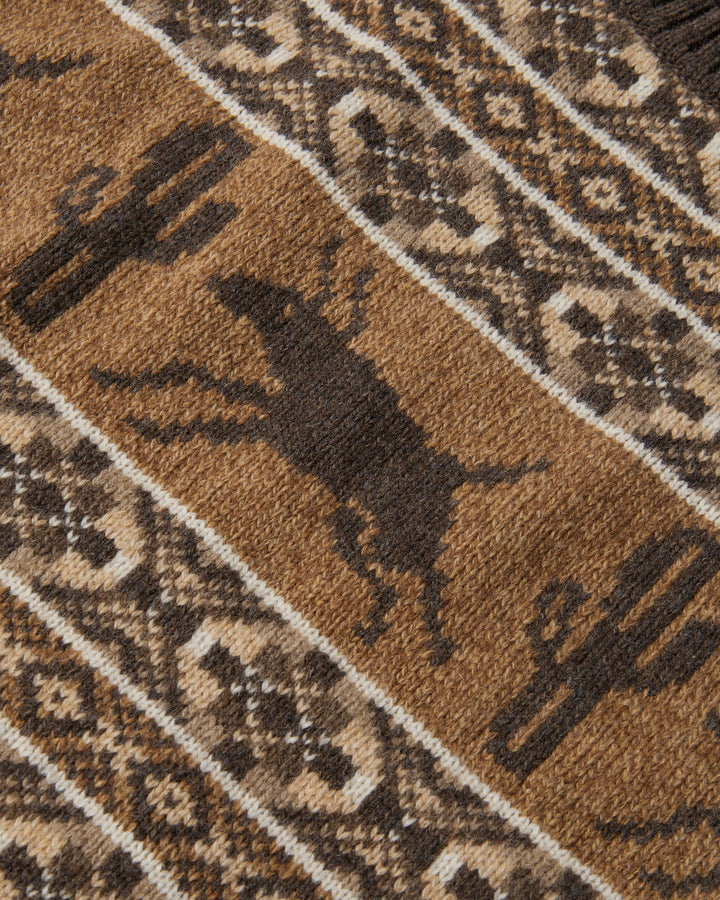 Parra Cactus Bull Knitted Sweater - Brown