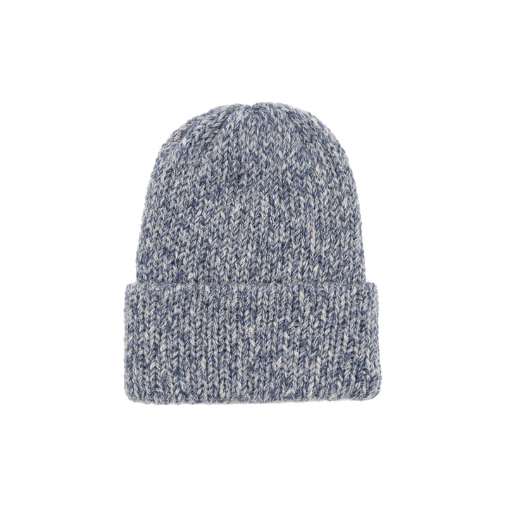 Chimney Ltd Short Stack Beanie - Island Marled/Classic Navy Blue