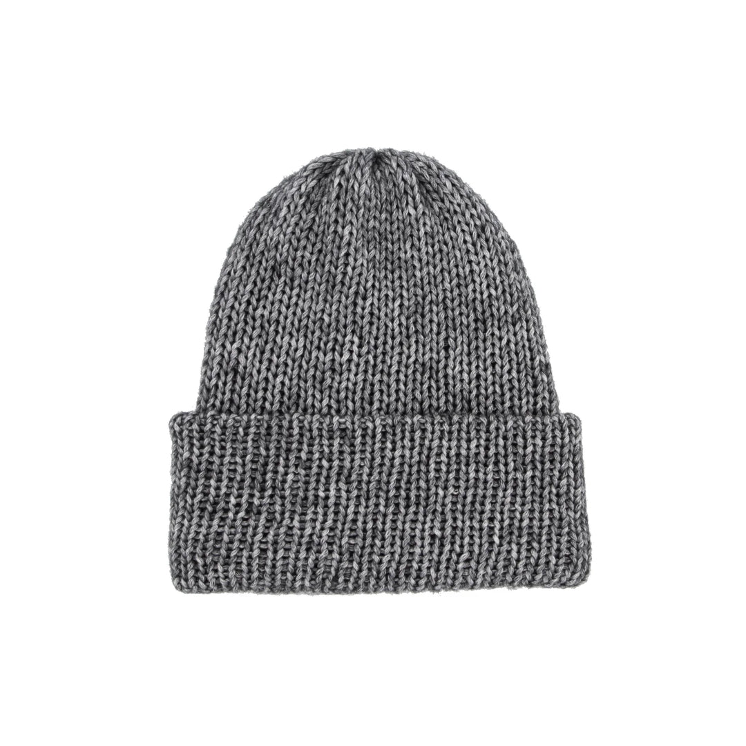 Chimney Ltd Short Stack Beanie - Frosted Marl Black