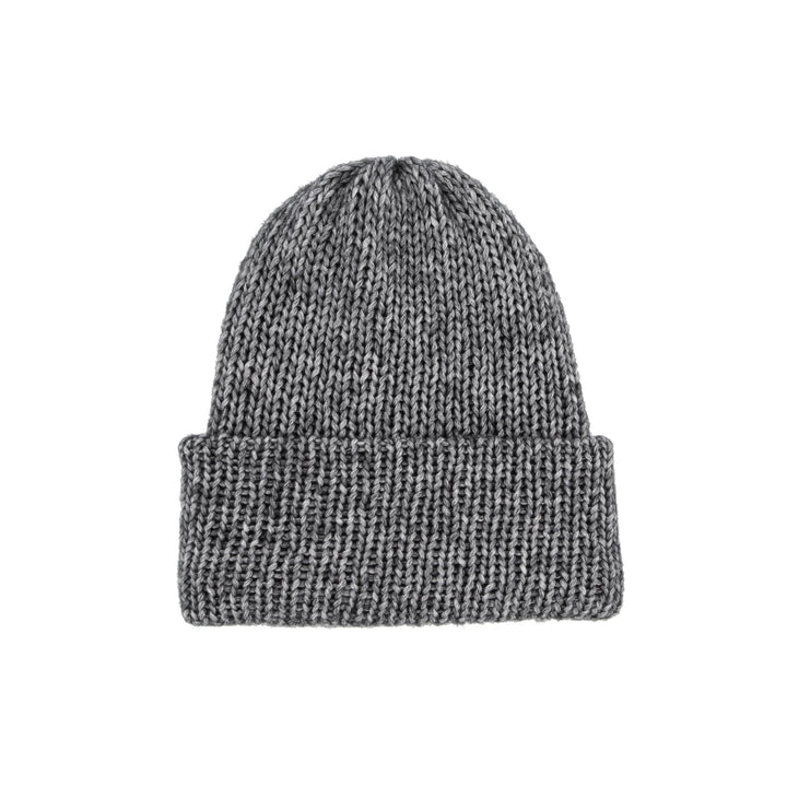 Chimney Ltd Short Stack Beanie - Frosted Marl Black