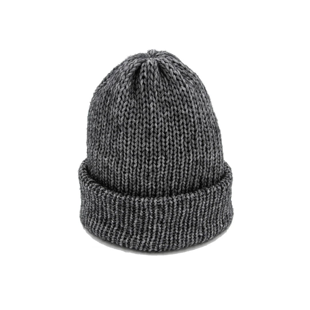 Chimney Ltd Short Stack Beanie - Frosted Marl Black