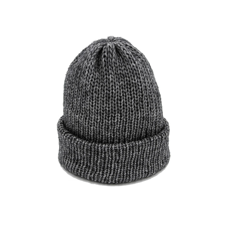 Chimney Ltd Short Stack Beanie - Frosted Marl Black