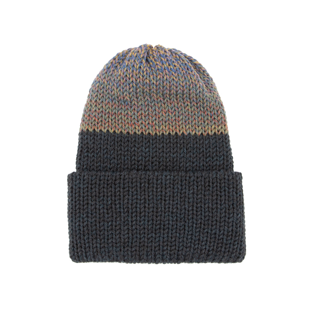 Chimney Ltd OG Fold Beanie - Nebula Green Heather / Sunset Fase