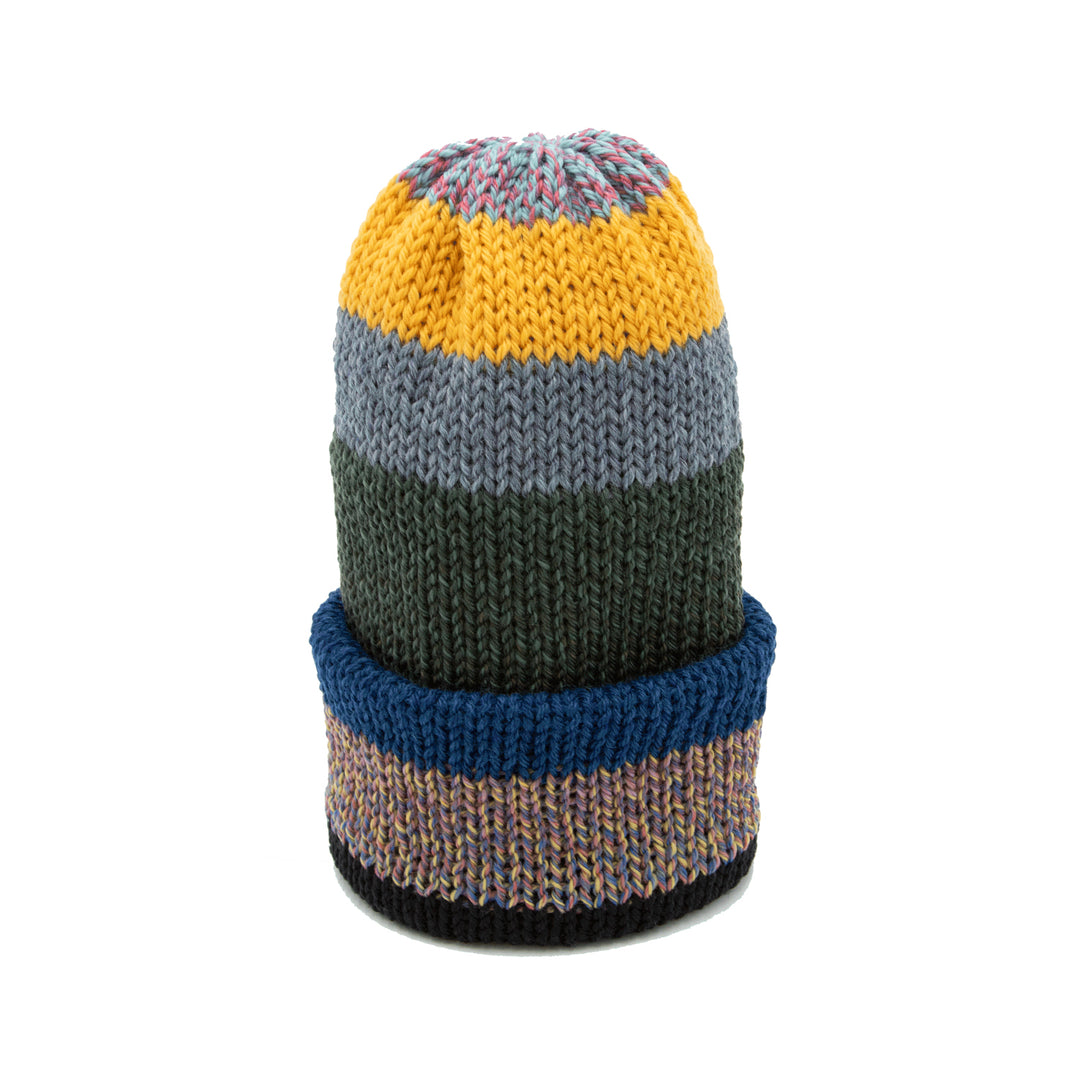 Chimney Ltd OG Fold Beanie - Blocks Multicolor New