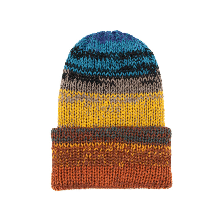 Chimney Ltd OG Fold Beanie - Mixtape Multi Sunset Ocean
