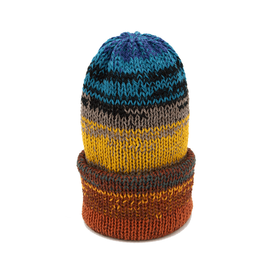 Chimney Ltd OG Fold Beanie - Mixtape Multi Sunset Ocean