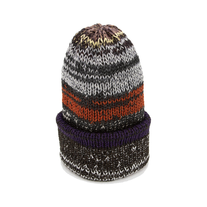 Chimney Ltd OG Fold Beanie - Mixtape Multi Brown Purp