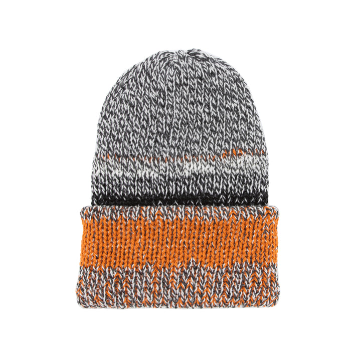 Chimney Ltd OG Fold Beanie - Mixtape Multi Orange Grey